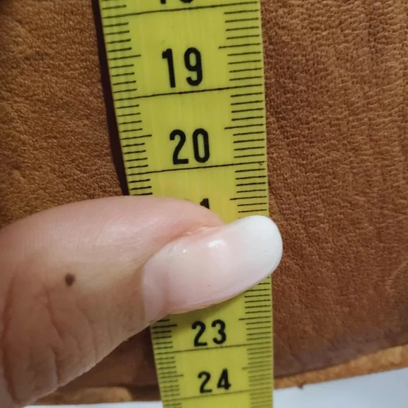 Vintage Snakeskin 1970s Brown Drawstring  Satchel Crossbody Handbag - Picture 8 of 10